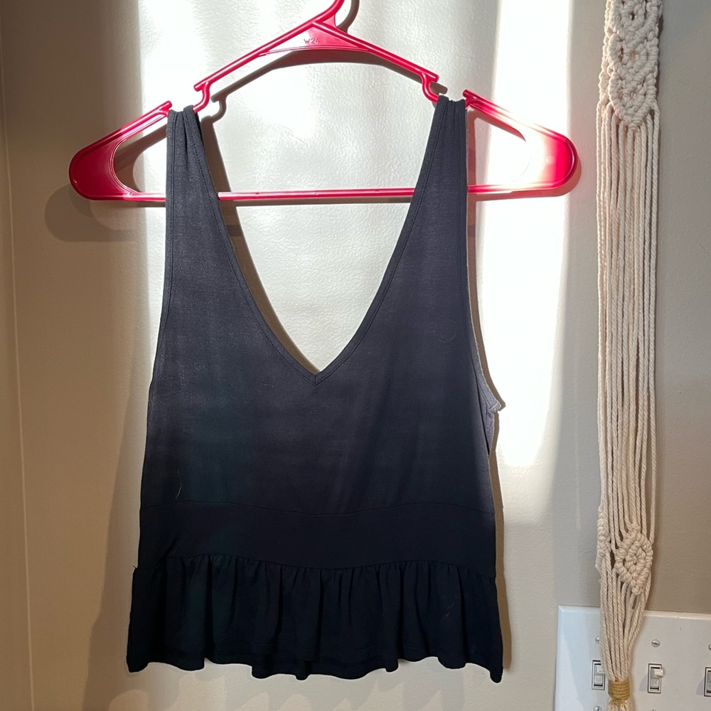 Black tank top